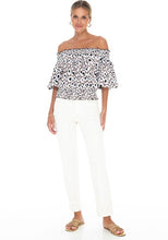 Load image into Gallery viewer, Leah Off-Shoulder Top Linen
