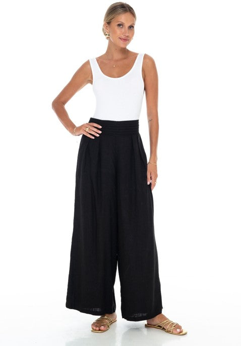 Patricia Pleated Pant - Linen