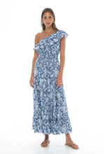 Load image into Gallery viewer, Sidney 1 Shoulder Long Dress - Cotton
